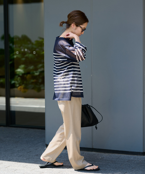 FRAMeWORK（フレームワーク）の「強撚Wストレートパンツ（スラックス