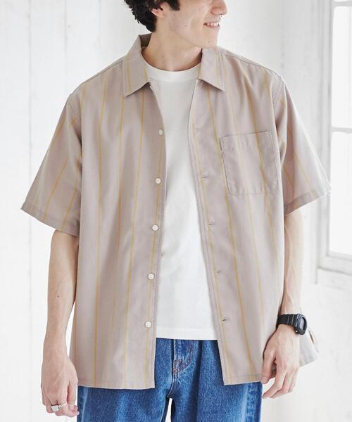 coen(コーエン)の「ショートスリーブパナマシャツ(シャツ/ブラウス・メンズ・ライトグレー/ベージュ/ネイビー/ブラウン/ダークグレー/その他1/コバルトブルー・S/M/L/XL)」の9枚目の写真
