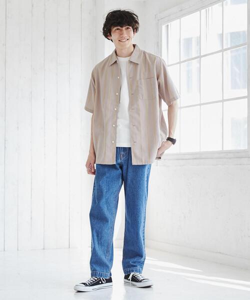 coen(コーエン)の「ショートスリーブパナマシャツ(シャツ/ブラウス・メンズ・ライトグレー/ベージュ/ネイビー/ブラウン/ダークグレー/その他1/コバルトブルー・S/M/L/XL)」の10枚目の写真