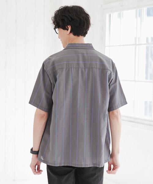 coen(コーエン)の「ショートスリーブパナマシャツ(シャツ/ブラウス・メンズ・ライトグレー/ベージュ/ネイビー/ブラウン/ダークグレー/その他1/コバルトブルー・S/M/L/XL)」の14枚目の写真