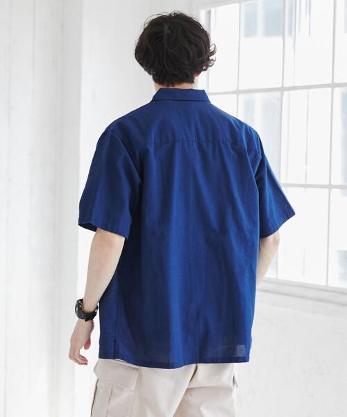 coen(コーエン)の「ショートスリーブパナマシャツ(シャツ/ブラウス・メンズ・ライトグレー/ベージュ/ネイビー/ブラウン/ダークグレー/その他1/コバルトブルー・S/M/L/XL)」の17枚目の写真