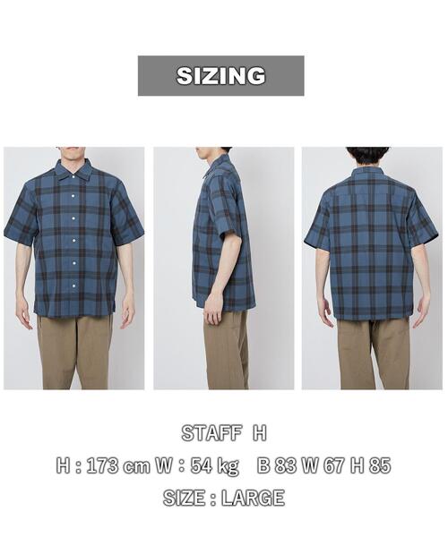 coen(コーエン)の「ショートスリーブパナマシャツ(シャツ/ブラウス・メンズ・ライトグレー/ベージュ/ネイビー/ブラウン/ダークグレー/その他1/コバルトブルー・S/M/L/XL)」の18枚目の写真