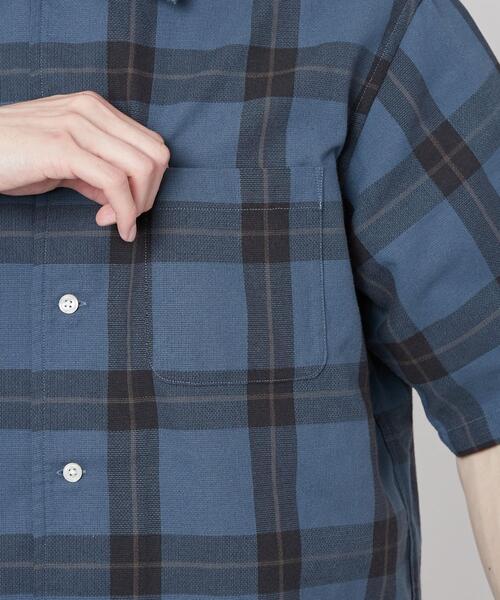 coen(コーエン)の「ショートスリーブパナマシャツ(シャツ/ブラウス・メンズ・ライトグレー/ベージュ/ネイビー/ブラウン/ダークグレー/その他1/コバルトブルー・S/M/L/XL)」の20枚目の写真