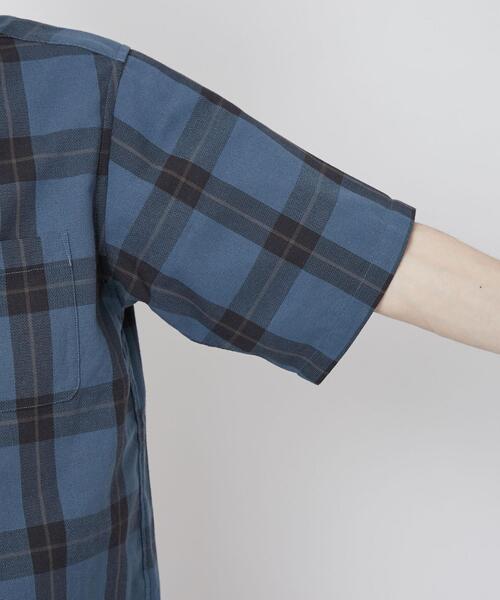 coen(コーエン)の「ショートスリーブパナマシャツ(シャツ/ブラウス・メンズ・ライトグレー/ベージュ/ネイビー/ブラウン/ダークグレー/その他1/コバルトブルー・S/M/L/XL)」の21枚目の写真