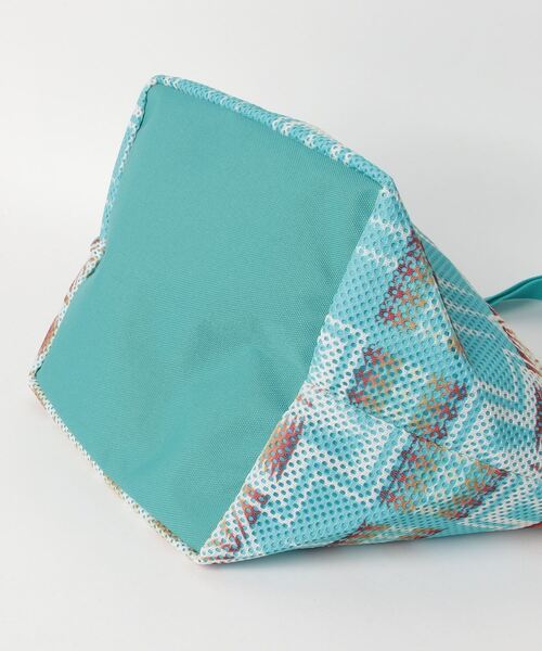 PENDLETON（ペンドルトン）の「【PENDLETON】MESH MINI TOTE（トートバッグ・メンズ・ベージュ/オフホワイト/ターコイズブルー・FREE）」の4枚目の写真