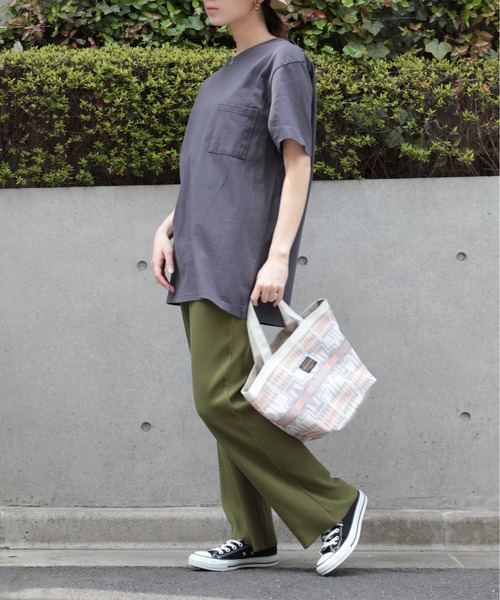 PENDLETON（ペンドルトン）の「【PENDLETON】MESH MINI TOTE（トートバッグ・メンズ・ベージュ/オフホワイト/ターコイズブルー・FREE）」の12枚目の写真