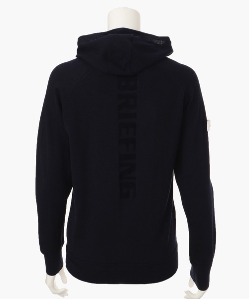 BRIEFING（ブリーフィング）の「【ブリーフィングゴルフ】WOMENS EX FINE MERINO HIGH NECK KNIT HOODIE（パーカー・レディース・オリーブ/ブルー/ネイビー/ブラック/ベージュ・M/S/XS/L）」の21枚目の写真