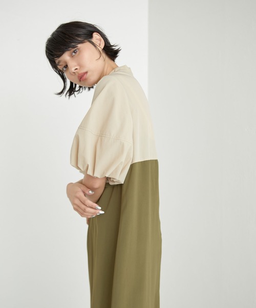 美品♡ear PAPILLONNER バイカラーワンピースSUM1 STYLE 美品♡ear PAPILLONNER バイカラーワンピースSUM1 STYLE - メルカリ