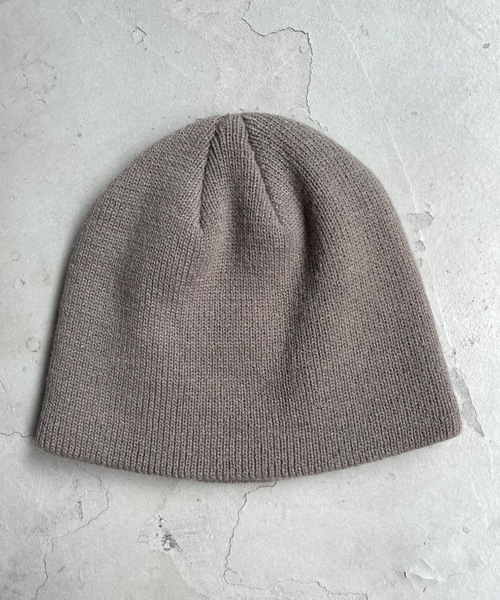 SHAGGIE（シャギー）の「オールドフォントプリントニット帽（ニットキャップ/ビーニー・レディース・ブラック/ベージュ・FREE）」の16枚目の写真