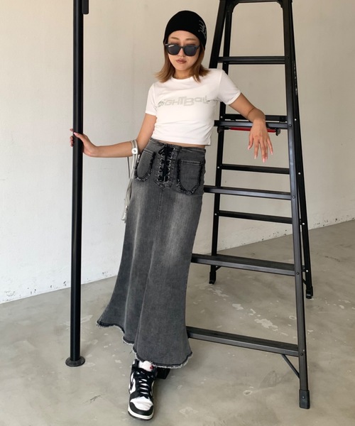 SHAGGIE（シャギー）の「オールドフォントプリントニット帽（ニットキャップ/ビーニー・レディース・ブラック/ベージュ・FREE）」の7枚目の写真