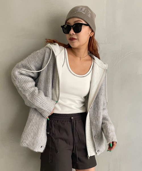 SHAGGIE（シャギー）の「オールドフォントプリントニット帽（ニットキャップ/ビーニー・レディース・ブラック/ベージュ・FREE）」の11枚目の写真