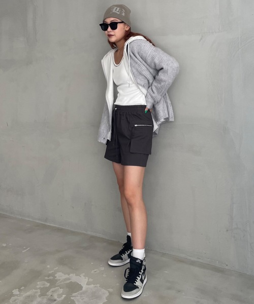 SHAGGIE（シャギー）の「オールドフォントプリントニット帽（ニットキャップ/ビーニー・レディース・ブラック/ベージュ・FREE）」の13枚目の写真