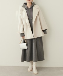 natural couture | ハイウエストダンボールフード付きワンピース(ワンピース)