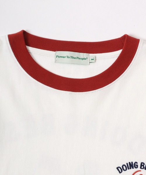 POWER TO THE PEOPLE（パワートゥーザピープル）の「POWER TO THE PEOPLE 古着風 ヴィンテージカー リンガー バックプリント オーバーサイズ ロンT レディース メンズ（Tシャツ/カットソー・レディース・ホワイト/ライトグレー/レッド・M/L/LL）」の10枚目の写真