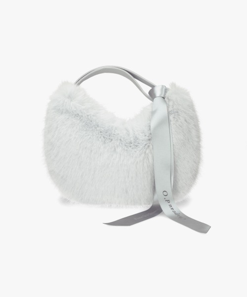 Chapeau d' O（シャポードオー）の「Chapeau d' O  One Handle Fur Bag / シャポードオー（ハンドバッグ・レディース・ブルー/ライトベージュ/ブラック/ブラウン/ダークグリーン/ライトグレー・FREE）」の21枚目の写真