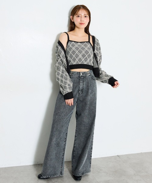 INGNI(イング)の「タックワイド/デニムパンツ(デニムパンツ・レディース・グレー/ブルー系その他/インディゴブルー・FREE)」の14枚目の写真