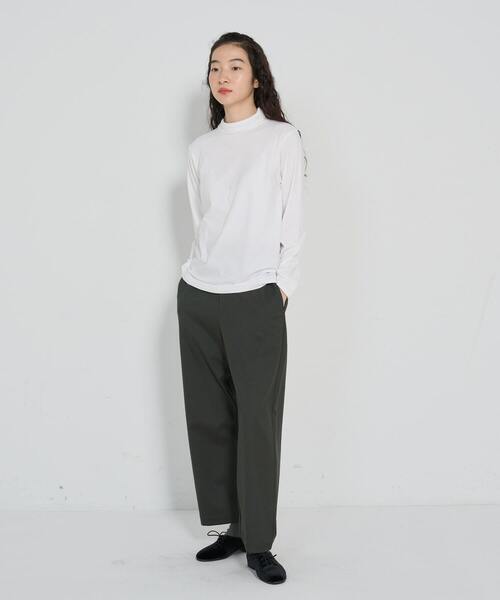 conges payes ADIEU TRISTESSE(コンジェ ペイエ アデュートリステス)の「ハイネックベア天竺(Tシャツ/カットソー・レディース・ブラック系その他/ブラック/グレー/オフホワイト・FREE)」の10枚目の写真