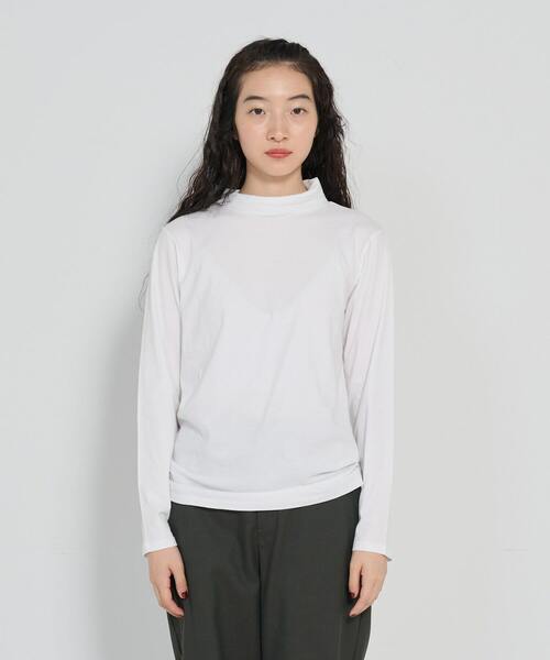 conges payes ADIEU TRISTESSE(コンジェ ペイエ アデュートリステス)の「ハイネックベア天竺(Tシャツ/カットソー・レディース・ブラック系その他/ブラック/グレー/オフホワイト・FREE)」の13枚目の写真