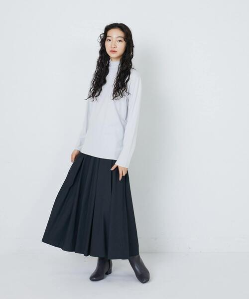 conges payes ADIEU TRISTESSE(コンジェ ペイエ アデュートリステス)の「ハイネックベア天竺(Tシャツ/カットソー・レディース・ブラック系その他/ブラック/グレー/オフホワイト・FREE)」の16枚目の写真