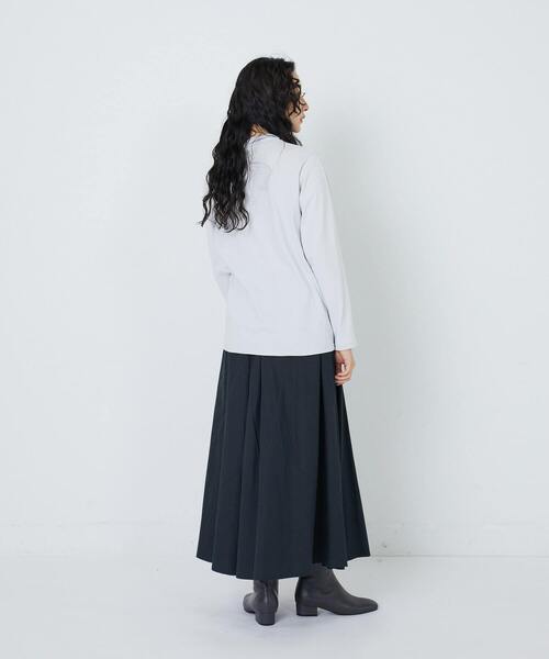 conges payes ADIEU TRISTESSE(コンジェ ペイエ アデュートリステス)の「ハイネックベア天竺(Tシャツ/カットソー・レディース・ブラック系その他/ブラック/グレー/オフホワイト・FREE)」の18枚目の写真