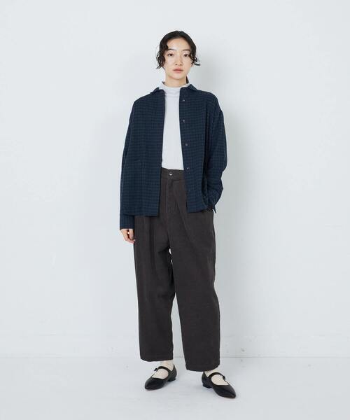 conges payes ADIEU TRISTESSE(コンジェ ペイエ アデュートリステス)の「ハイネックベア天竺(Tシャツ/カットソー・レディース・ブラック系その他/ブラック/グレー/オフホワイト・FREE)」の19枚目の写真