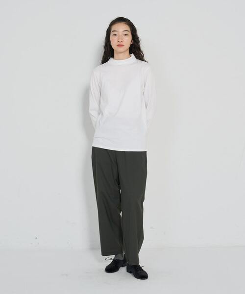 conges payes ADIEU TRISTESSE(コンジェ ペイエ アデュートリステス)の「ハイネックベア天竺(Tシャツ/カットソー・レディース・ブラック系その他/ブラック/グレー/オフホワイト・FREE)」の3枚目の写真