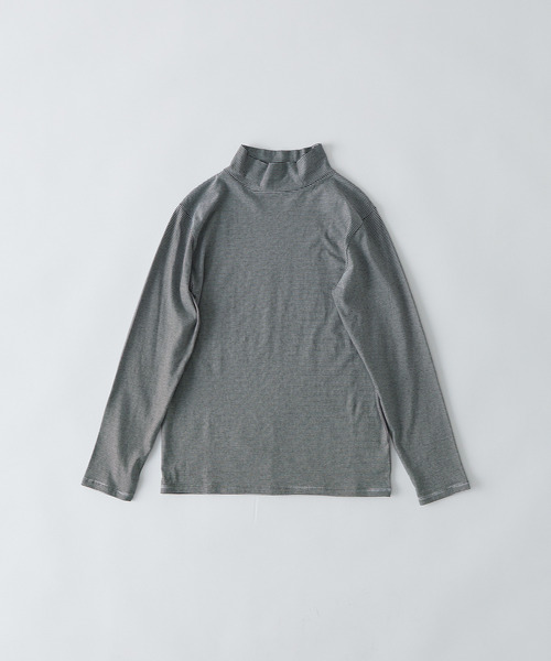 conges payes ADIEU TRISTESSE(コンジェ ペイエ アデュートリステス)の「ハイネックベア天竺(Tシャツ/カットソー・レディース・ブラック系その他/ブラック/グレー/オフホワイト・FREE)」の6枚目の写真