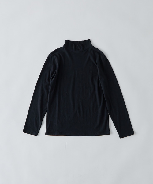 conges payes ADIEU TRISTESSE(コンジェ ペイエ アデュートリステス)の「ハイネックベア天竺(Tシャツ/カットソー・レディース・ブラック系その他/ブラック/グレー/オフホワイト・FREE)」の5枚目の写真