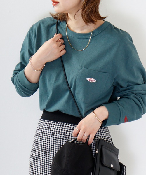 BALL(ボール)の「BALL ヘビーウェイトコットン天竺 ポケット付き ワンポイント長袖Tシャツ(Tシャツ/カットソー・メンズ・エメラルド/レンガ/グレー/ブラック/ネイビー/オフホワイト/マスタード/モカ/ミント/ブラウン・M/L/LL)」の16枚目の写真