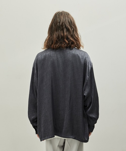 JUNRED（ジュンレッド）の「ドビーシャツバルーンスリーブドレープドビーシャツ（シャツ/ブラウス・メンズ・ホワイト/グリーン/チャコールグレー・L/M/S）」の12枚目の写真