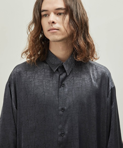 JUNRED（ジュンレッド）の「ドビーシャツバルーンスリーブドレープドビーシャツ（シャツ/ブラウス・メンズ・ホワイト/グリーン/チャコールグレー・L/M/S）」の13枚目の写真