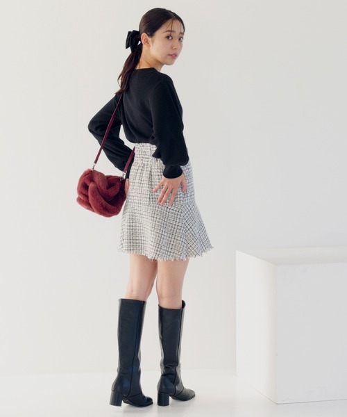 mysty woman（ミスティウーマン）の「ファーBAG 979414（ハンドバッグ・レディース・アイボリー/ピンク系その他・FREE）」の22枚目の写真