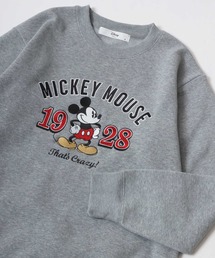 Disney/ディズニー ミッキーマウス くまのプーさん 裏起毛 サガラ刺繍 スウェット トレーナー