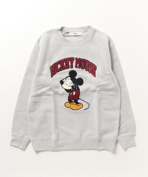 Disney(ディズニー)の「Disney/ディズニー ミッキーマウス くまのプーさん 裏起毛 サガラ刺繍 スウェット トレーナー(スウェット・レディース・グレー/ダークグリーン/ライトグレー/グリーン/オートミール/ベージュ/ネイビー/ラベンダー/ワイン・M/L)」の13枚目の写真