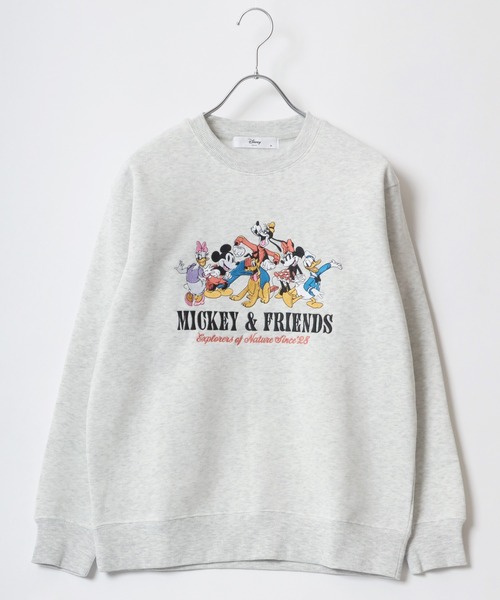 Disney(ディズニー)の「Disney/ディズニー ミッキーマウス くまのプーさん 裏起毛 サガラ刺繍 スウェット トレーナー(スウェット・レディース・グレー/ダークグリーン/ライトグレー/グリーン/オートミール/ベージュ/ネイビー/ラベンダー/ワイン・M/L)」の10枚目の写真