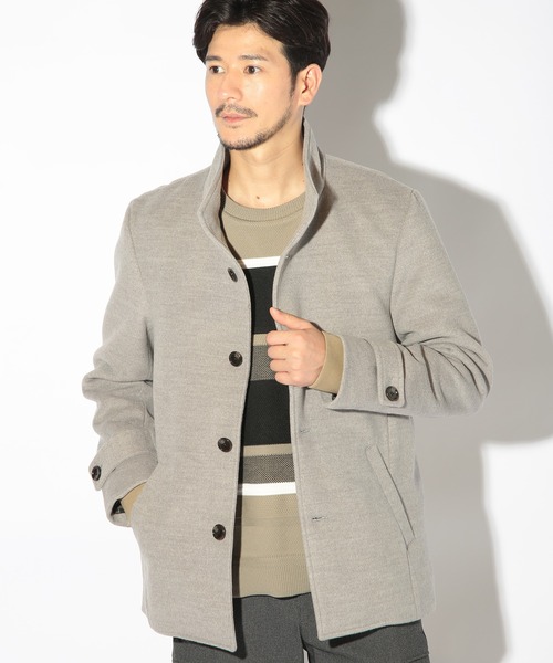 UNION STATION（ユニオンステーション）の「ハイブリッドモッサスタンドカラーブルゾン（ブルゾン・メンズ・キャメル/ライトグレー/ブラック・L/M/LL）」の4枚目の写真