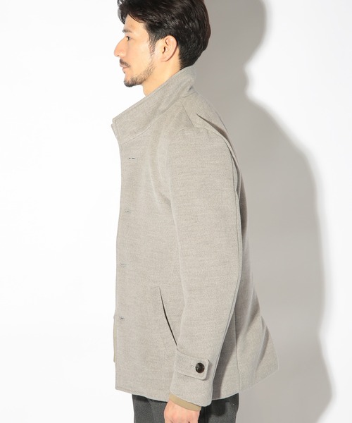 UNION STATION（ユニオンステーション）の「ハイブリッドモッサスタンドカラーブルゾン（ブルゾン・メンズ・キャメル/ライトグレー/ブラック・L/M/LL）」の5枚目の写真