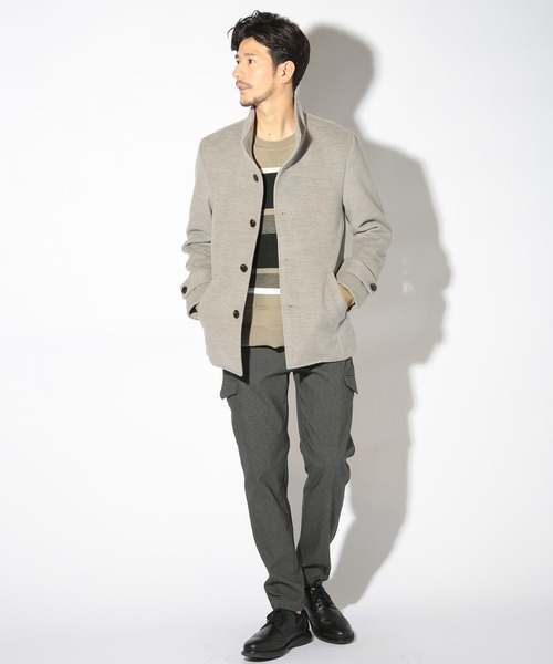 UNION STATION（ユニオンステーション）の「ハイブリッドモッサスタンドカラーブルゾン（ブルゾン・メンズ・キャメル/ライトグレー/ブラック・L/M/LL）」の19枚目の写真