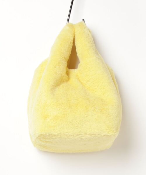 T・S・L（ティーエスエル）の「【T・S・L】フェイクファーバッグ 1231-811-1（ハンドバッグ・レディース・グレイッシュベージュ/サックスブルー/チャコールグレー/イエロー・FREE）」の4枚目の写真