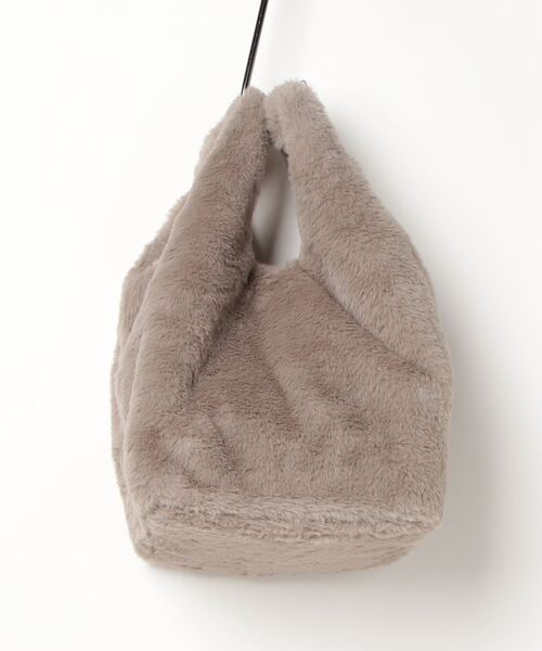 T・S・L（ティーエスエル）の「【T・S・L】フェイクファーバッグ 1231-811-1（ハンドバッグ・レディース・グレイッシュベージュ/サックスブルー/チャコールグレー/イエロー・FREE）」の5枚目の写真