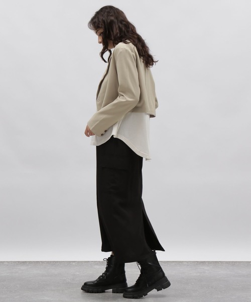 LAKOLE(ラコレ)の「クロップドジャケット / 978292(テーラードジャケット・レディース・ブラック/サンドグレー/ブラウン系その他・SMALL/MEDIUM)」の21枚目の写真