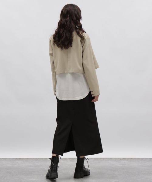 LAKOLE(ラコレ)の「クロップドジャケット / 978292(テーラードジャケット・レディース・ブラック/サンドグレー/ブラウン系その他・SMALL/MEDIUM)」の4枚目の写真