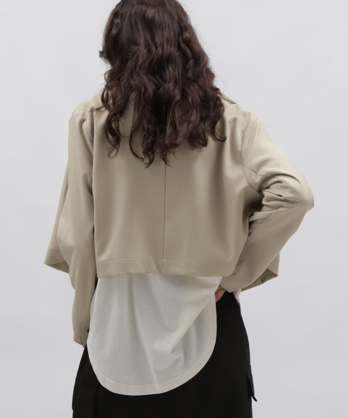 LAKOLE(ラコレ)の「クロップドジャケット / 978292(テーラードジャケット・レディース・ブラック/サンドグレー/ブラウン系その他・SMALL/MEDIUM)」の8枚目の写真