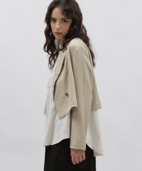 LAKOLE(ラコレ)の「クロップドジャケット / 978292(テーラードジャケット・レディース・ブラック/サンドグレー/ブラウン系その他・SMALL/MEDIUM)」の15枚目の写真