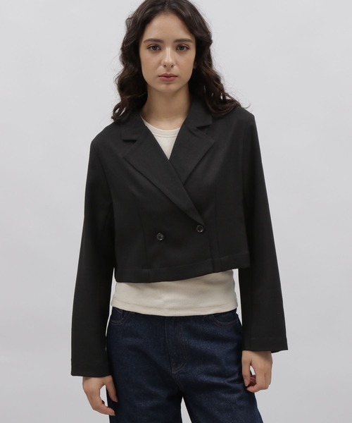 LAKOLE(ラコレ)の「クロップドジャケット / 978292(テーラードジャケット・レディース・ブラック/サンドグレー/ブラウン系その他・SMALL/MEDIUM)」の11枚目の写真