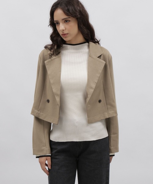 LAKOLE(ラコレ)の「クロップドジャケット / 978292(テーラードジャケット・レディース・ブラック/サンドグレー/ブラウン系その他・SMALL/MEDIUM)」の16枚目の写真