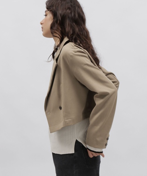 LAKOLE(ラコレ)の「クロップドジャケット / 978292(テーラードジャケット・レディース・ブラック/サンドグレー/ブラウン系その他・SMALL/MEDIUM)」の12枚目の写真