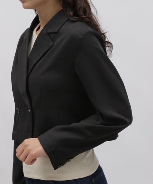 LAKOLE(ラコレ)の「クロップドジャケット / 978292(テーラードジャケット・レディース・ブラック/サンドグレー/ブラウン系その他・SMALL/MEDIUM)」の10枚目の写真