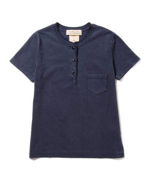 Ray BEAMS（レイビームス）の「◇REMI RELIEF×Ray BEAMS / 別注 ヘンリー ポケット Tシャツ（Tシャツ/カットソー・レディース・オフホワイト/グリーン系その他/ネイビー・ONE SIZE）」の5枚目の写真