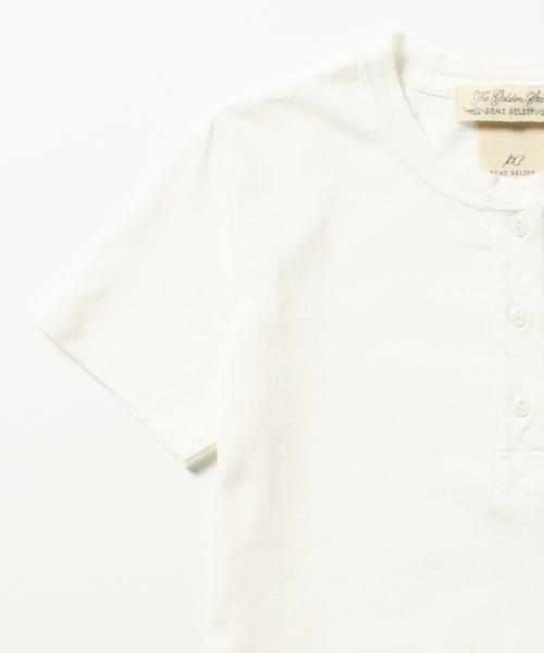 Ray BEAMS（レイビームス）の「◇REMI RELIEF×Ray BEAMS / 別注 ヘンリー ポケット Tシャツ（Tシャツ/カットソー・レディース・オフホワイト/グリーン系その他/ネイビー・ONE SIZE）」の8枚目の写真